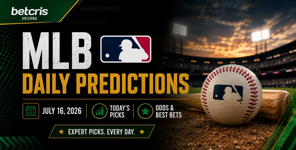 MLB Daily Predictions for July 16, 2026 featuring today's picks, betting odds, and best bets.