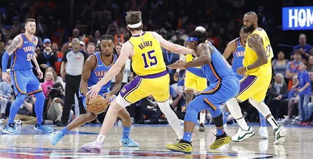 lakers at thunder
